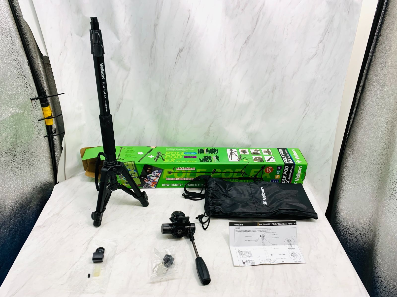 ジャンク品】ベルボン Velbon スタンド型一脚 ポールポッド EX  