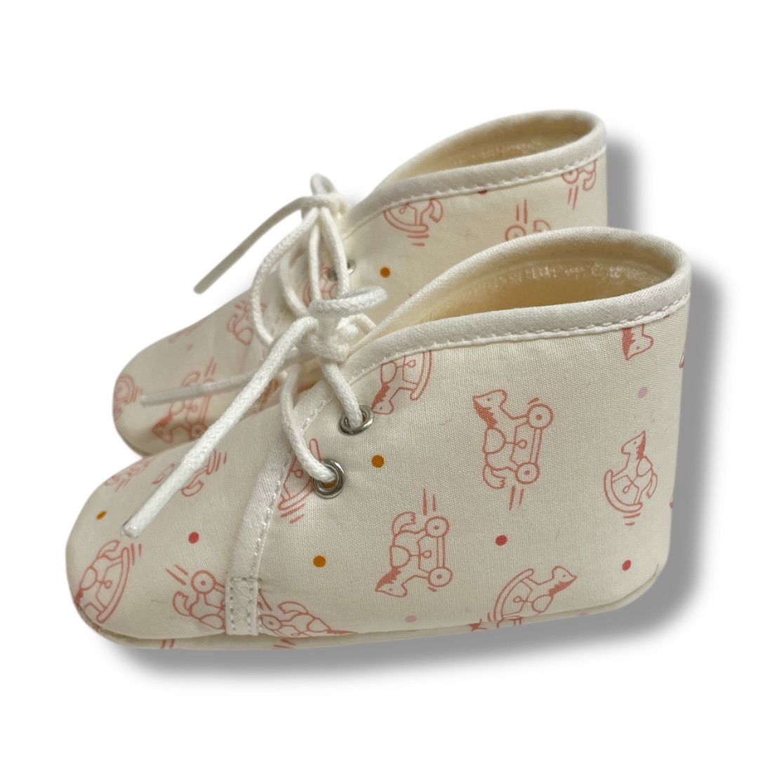 HERMES エルメス ファーストシューズ ベビーシューズ 靴 総柄 ゴーゴー No.788 Y