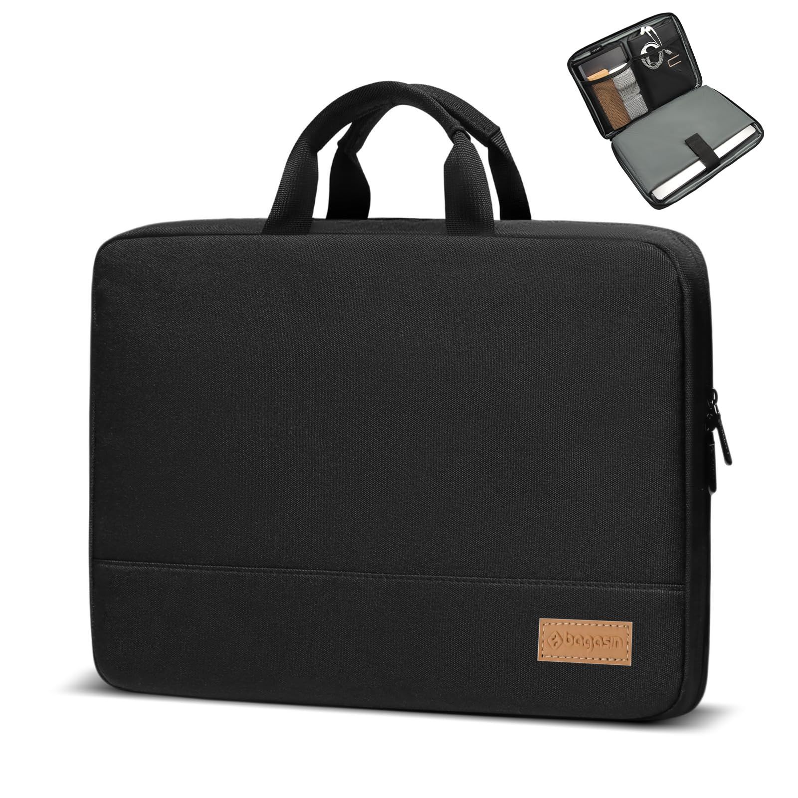 bagasin 耐衝撃 パソコンケース 15 15.6 16インチ MacBook HP Dell Lenovo Asus Notebooks ノートPCケースインナーバッグ ラップトップスリーブ