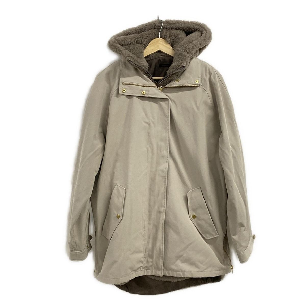 BARNYARDSTORM ベージュ フード付きロングコート BARNYARDSTORM フード