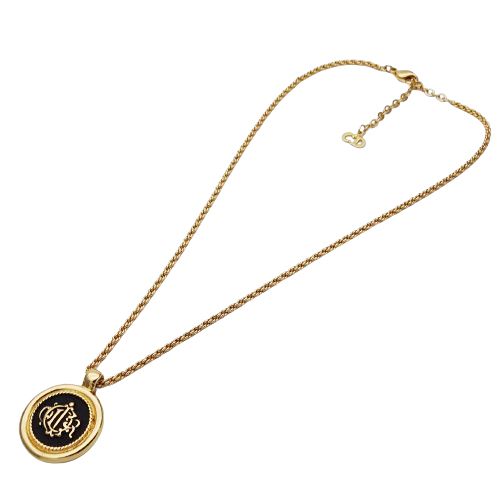 ディオール Dior ネックレス レディース ブランド ゴールド ブラック 