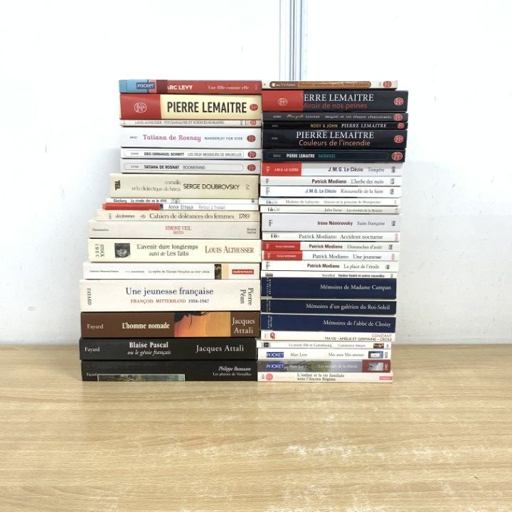 ■01)【同梱不可】フランス語の本・ペーパーブックなど まとめ売り約40冊大量セット/洋書/文学/フィクション/回顧録/弁証法/家族生活/B □01)【同梱不可】フランス語の本・ペーパーブックなど まとめ