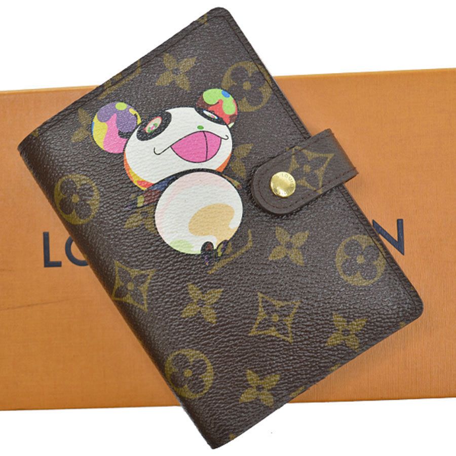 ルイ ヴィトン LOUIS VUITTON 手帳カバー モノグラム パンダ 