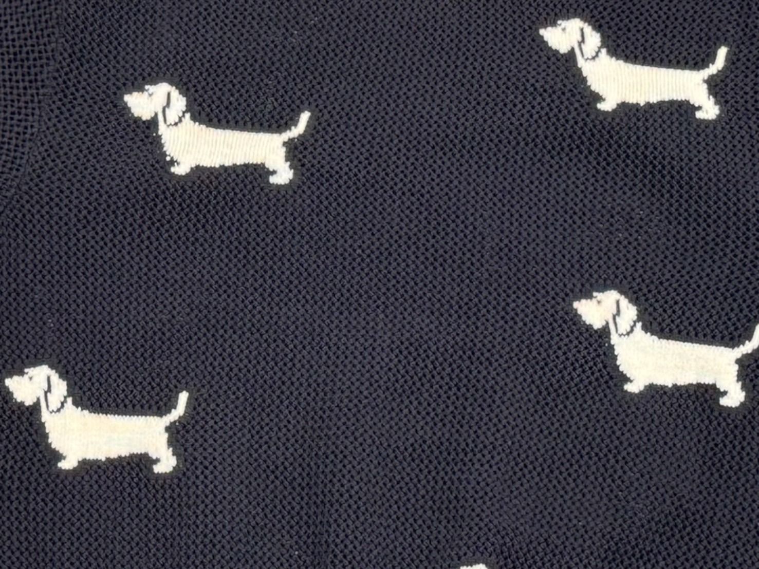 極美品 THOM BROWNE トムブラウン ニット・セーター ネイビー ホワイト
