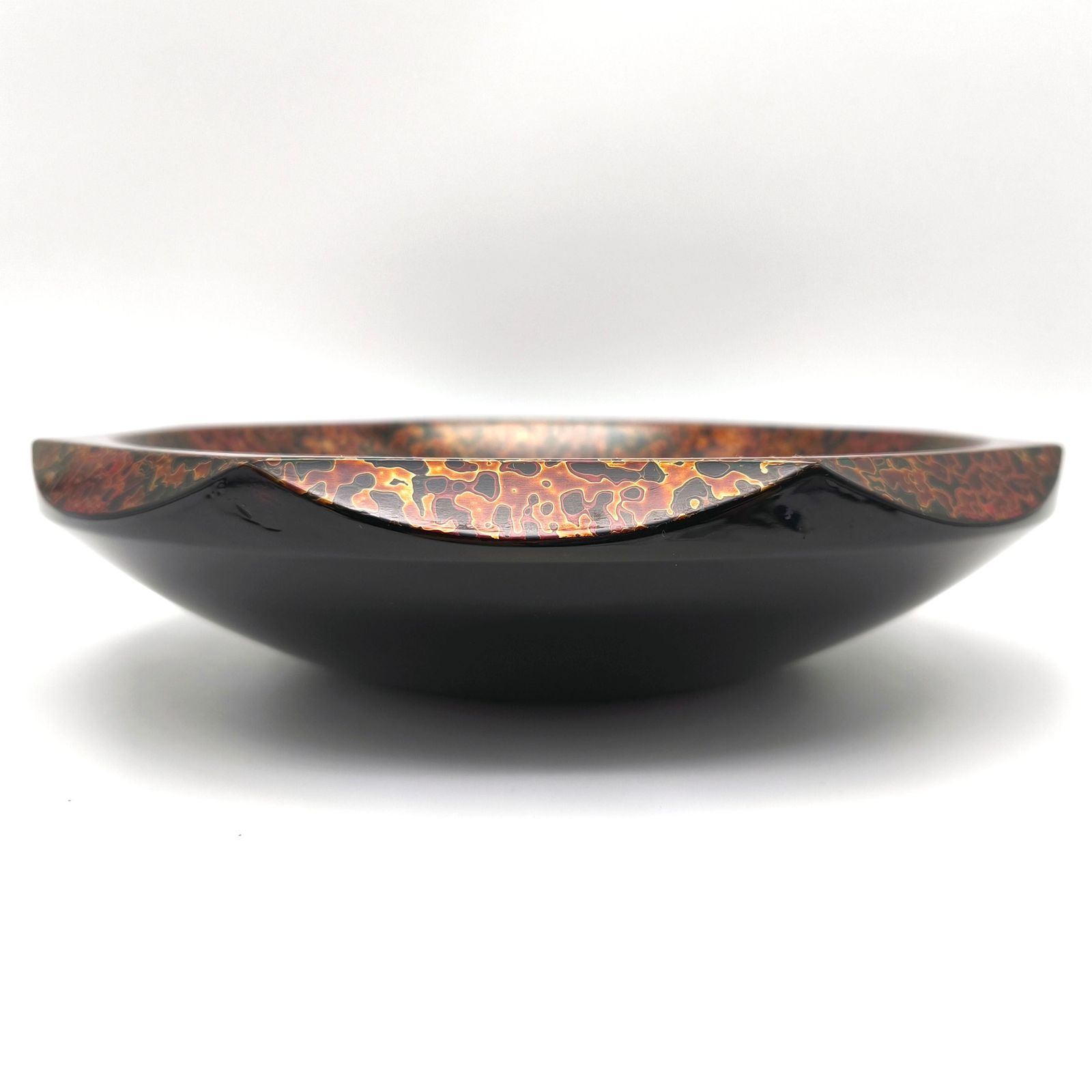 古美術品!?】本漆塗り 菓子鉢 菓子器 天然木 く り抜き