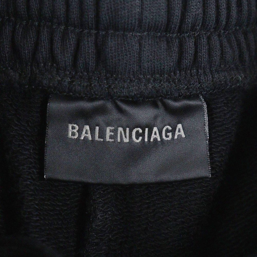 BALENCIAGA (バレンシアガ) 反転ロゴ刺繍 スウェット ハーフ