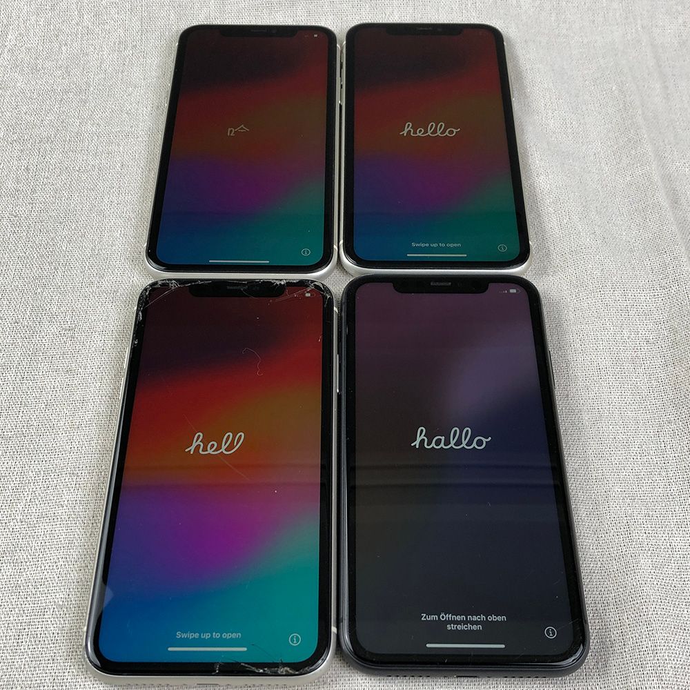 ジャンク品【4点セット・SIMロック解除済】iPhone 11 GSM+CDMA 64GB～256GB（A2221）【大きな割れ・カメラ割れ　他】/SP-JUNK-241741