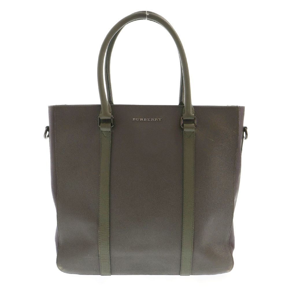 BURBERRY バーバリー ハンドバッグ ビジネスバッグ カーキ 3957048 レザー BURBERRY (バーバリー) ハンドバッグ ビジネスバッグ カーキ 3957048