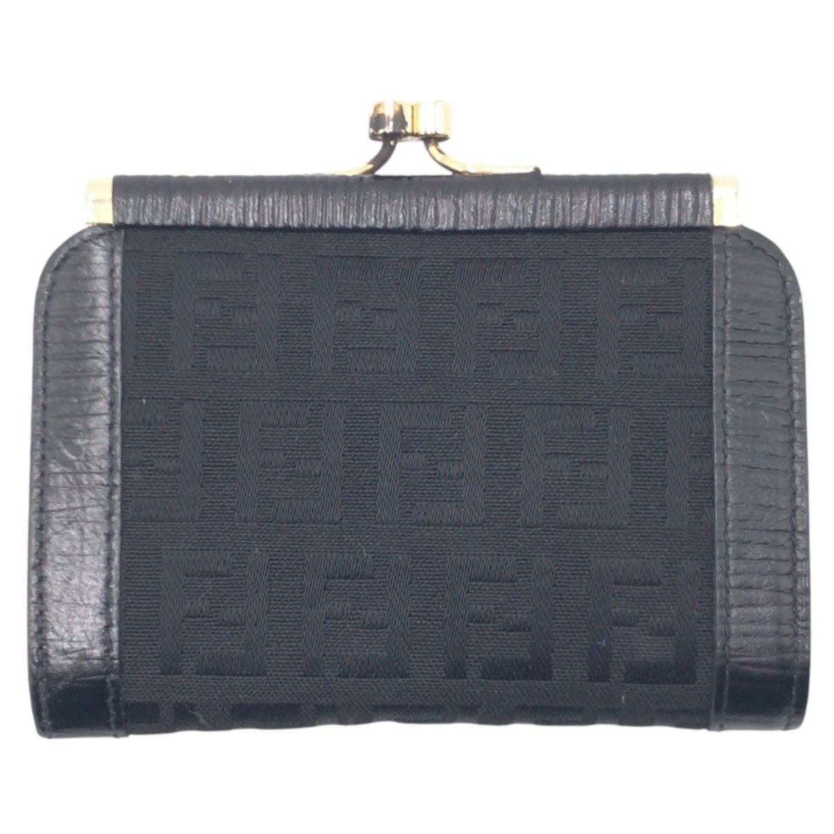 FENDI ズッカ コインケース ブラウン シルバー キャンバス
