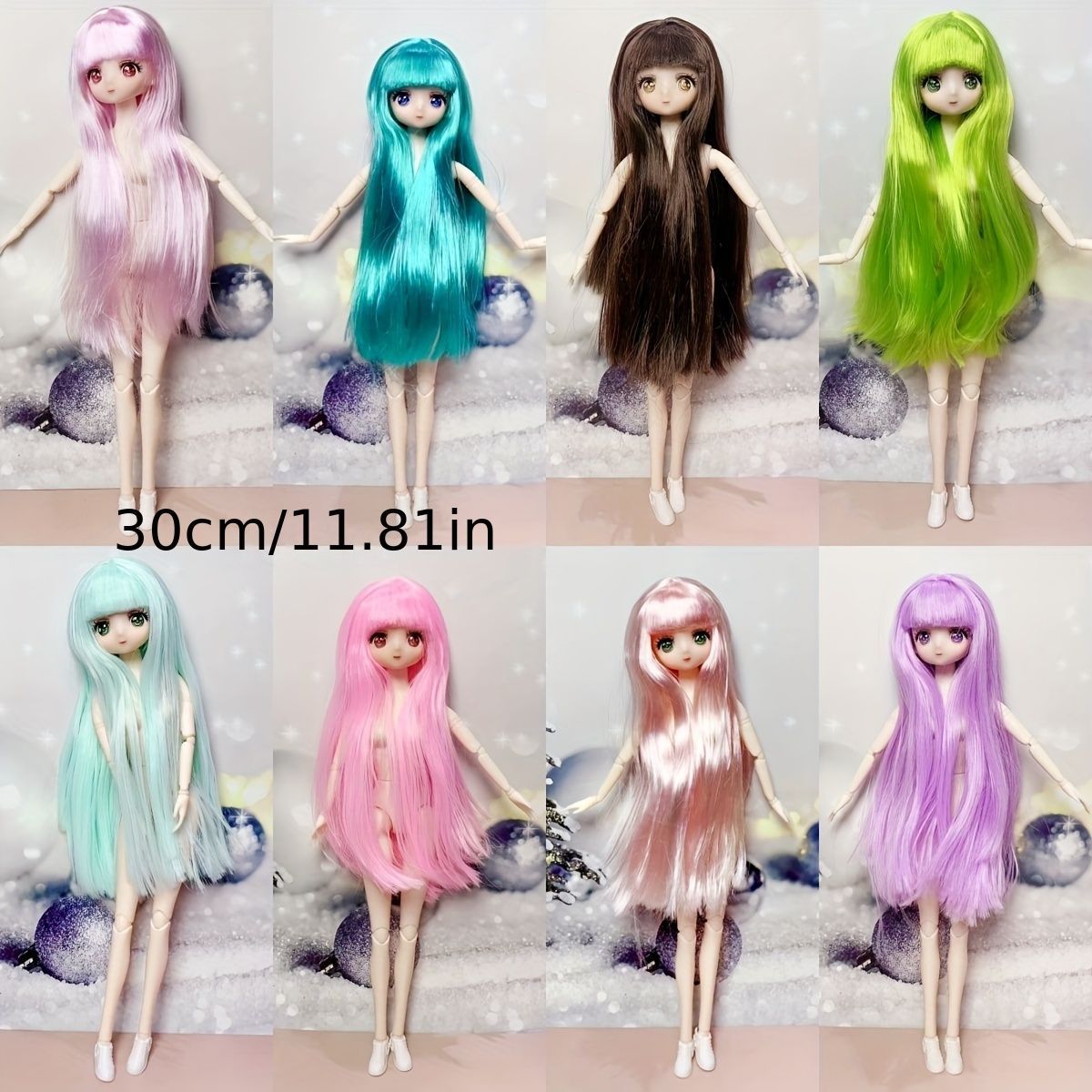 バービー人形 1/6スケール 着せ替え人形 女性 かわいい女の子 目が