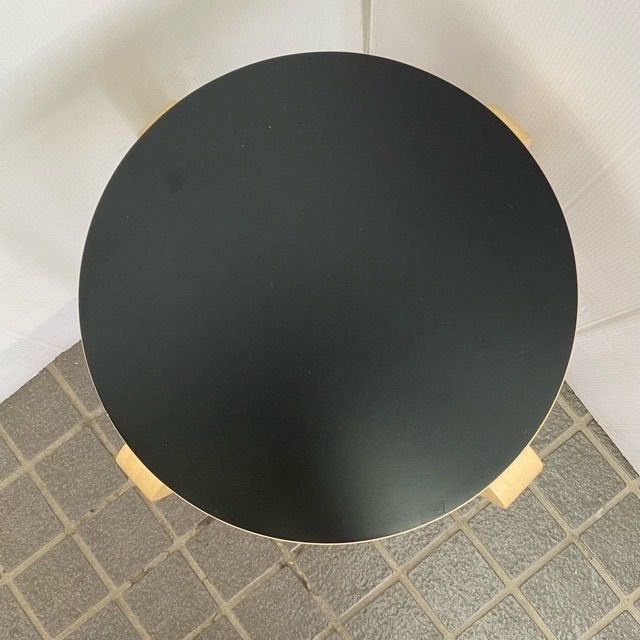 【美品/廃番】ニトリ　木製スツール　セロ　2脚セット ブラック 美品/廃番】ニトリ 木製スツール セロ 2脚セット ブラック