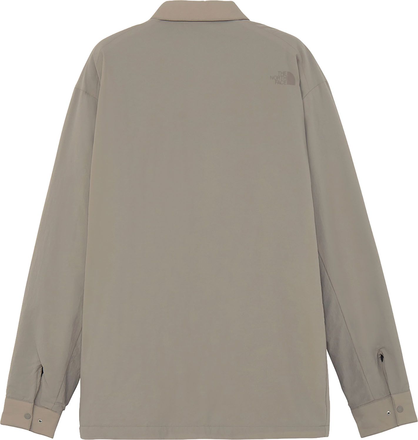 ザ ノース フェイス THE NORTH FACE アウトドア オクトーバーミッドシャツ メンズ 長袖 ロングスリーブ トップス 保温 撥水 秋 冬 軽量フリース 吸水 普段着 キャンプ 登山 ハイキング プリントロゴ NR62502 MR マッシュルーム