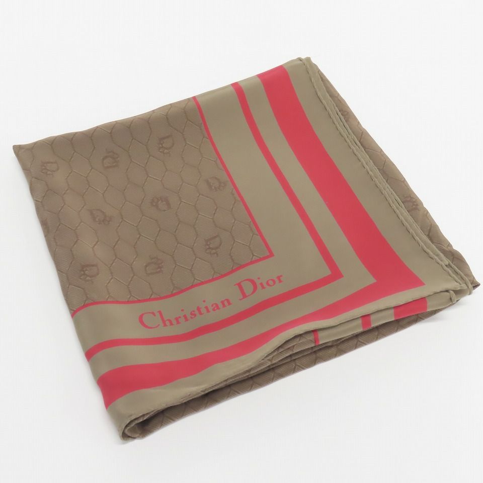 超美品Christian Dior クリスチャンディオール ヴィンテージスカーフ 昆虫モチーフシルクスカーフ ヴィンテージDIOR