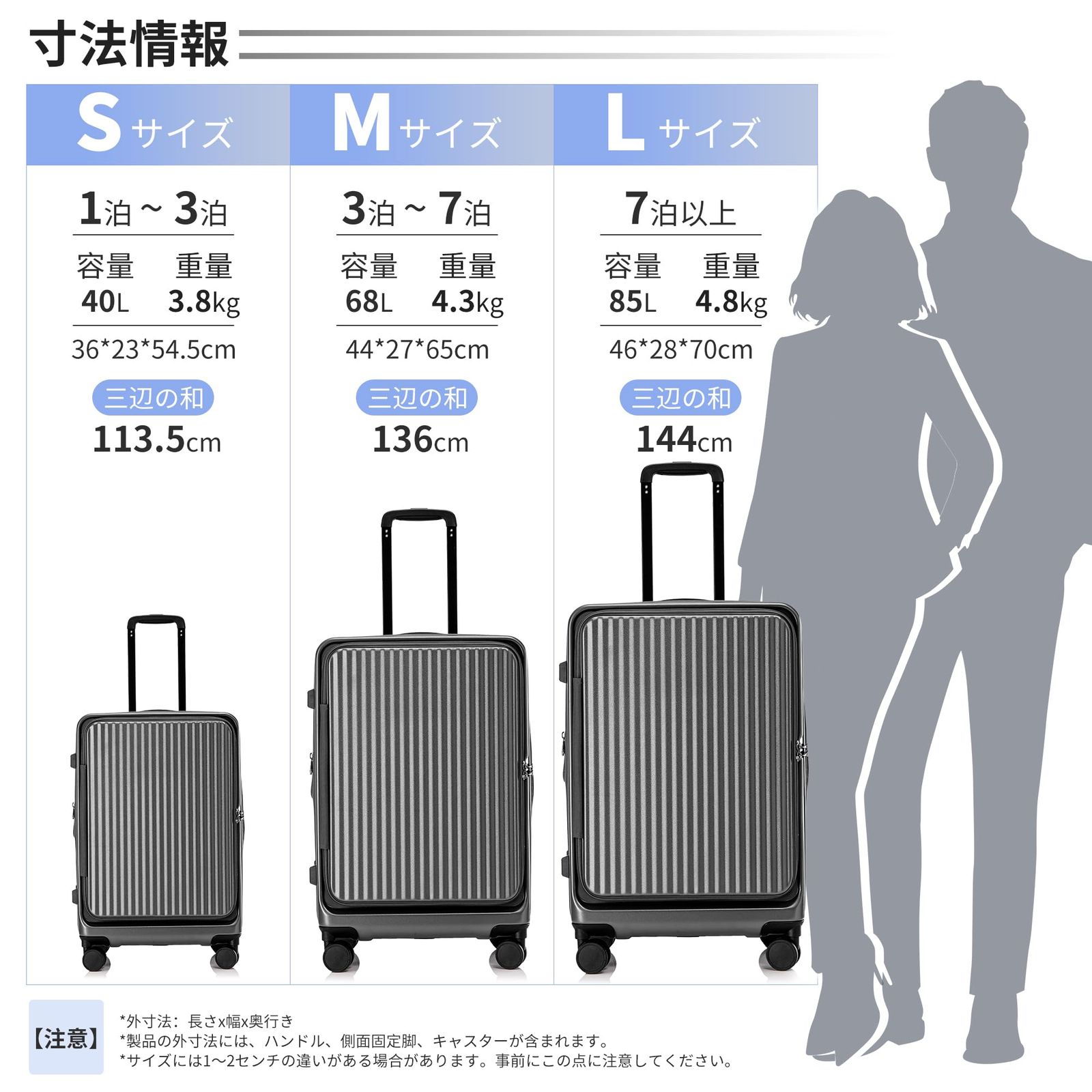 スーツケース 7泊