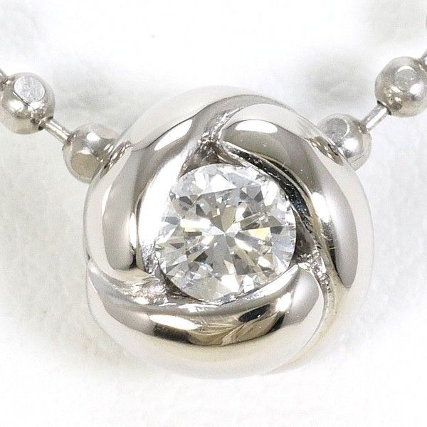 PT900 PT950 ネックレス necklace ダイヤ 0.16 総重量約6.2g 約47cm