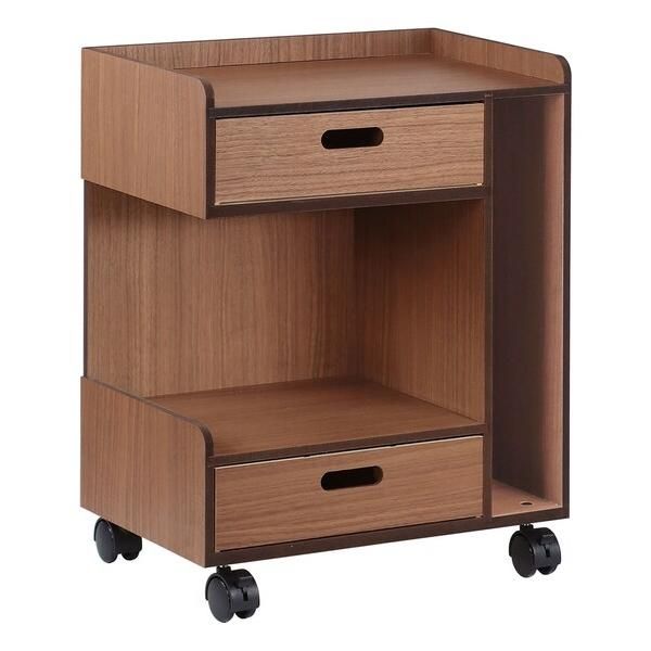 ニーズ 床生活で使いやすいロータイプワゴン(ブラウン)