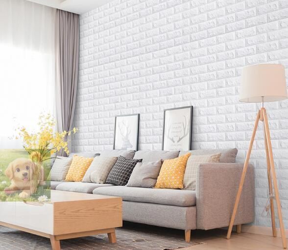 人気 高品質 30枚 70x77cm 背景壁 3D立体レンガ模様壁紙 防水 汚い防止 カビ防止