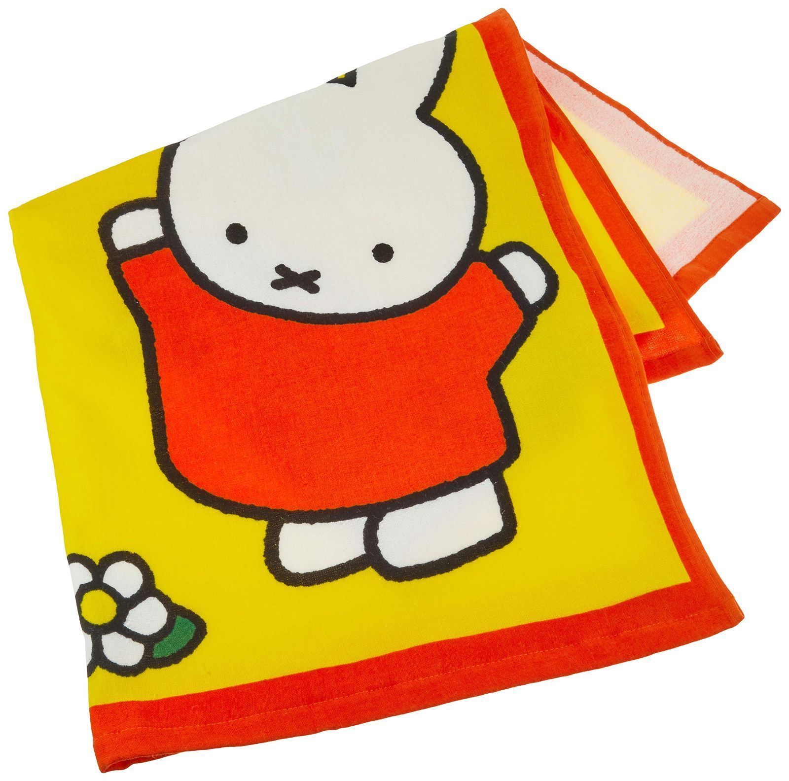 丸眞 ベビー用 湯上げタオル miffy ミッフィー 90×90cm 楽しいボールあそび 綿100% 5805015100