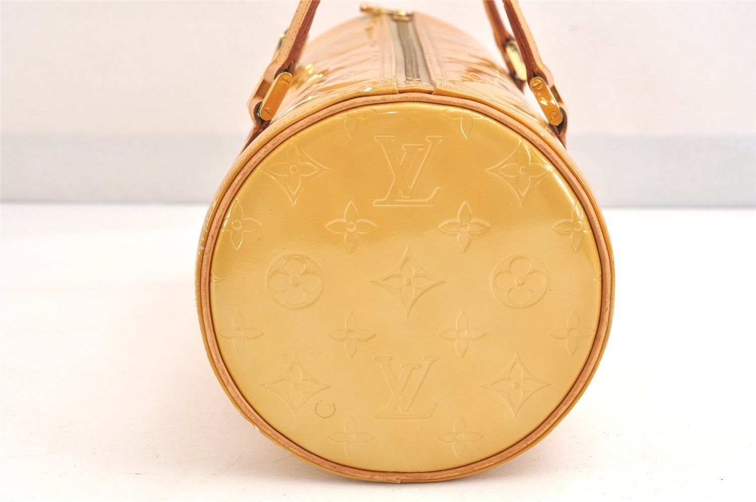 LOUIS VUITTON ルイヴィトン ヴェルニ ベッドフォード ハンドバッグ イエロー ベージュ M91006 LV 2448N DECORATOM_COM_BR