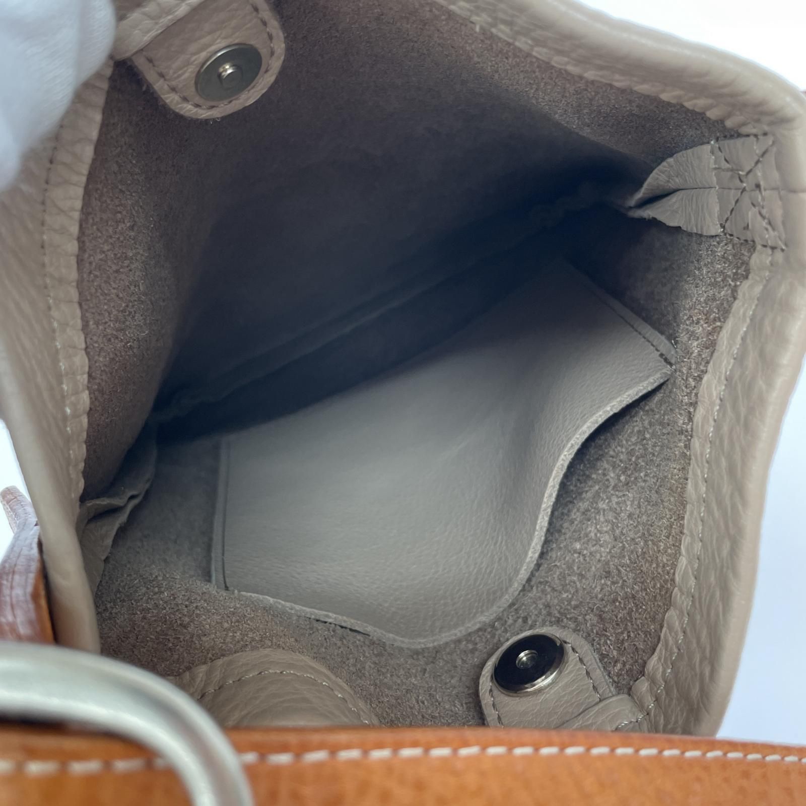 hender Schemeブラウン レザー ショルダーバッグ Hender Scheme ショルダーバッグ ブラウン - メルカリ