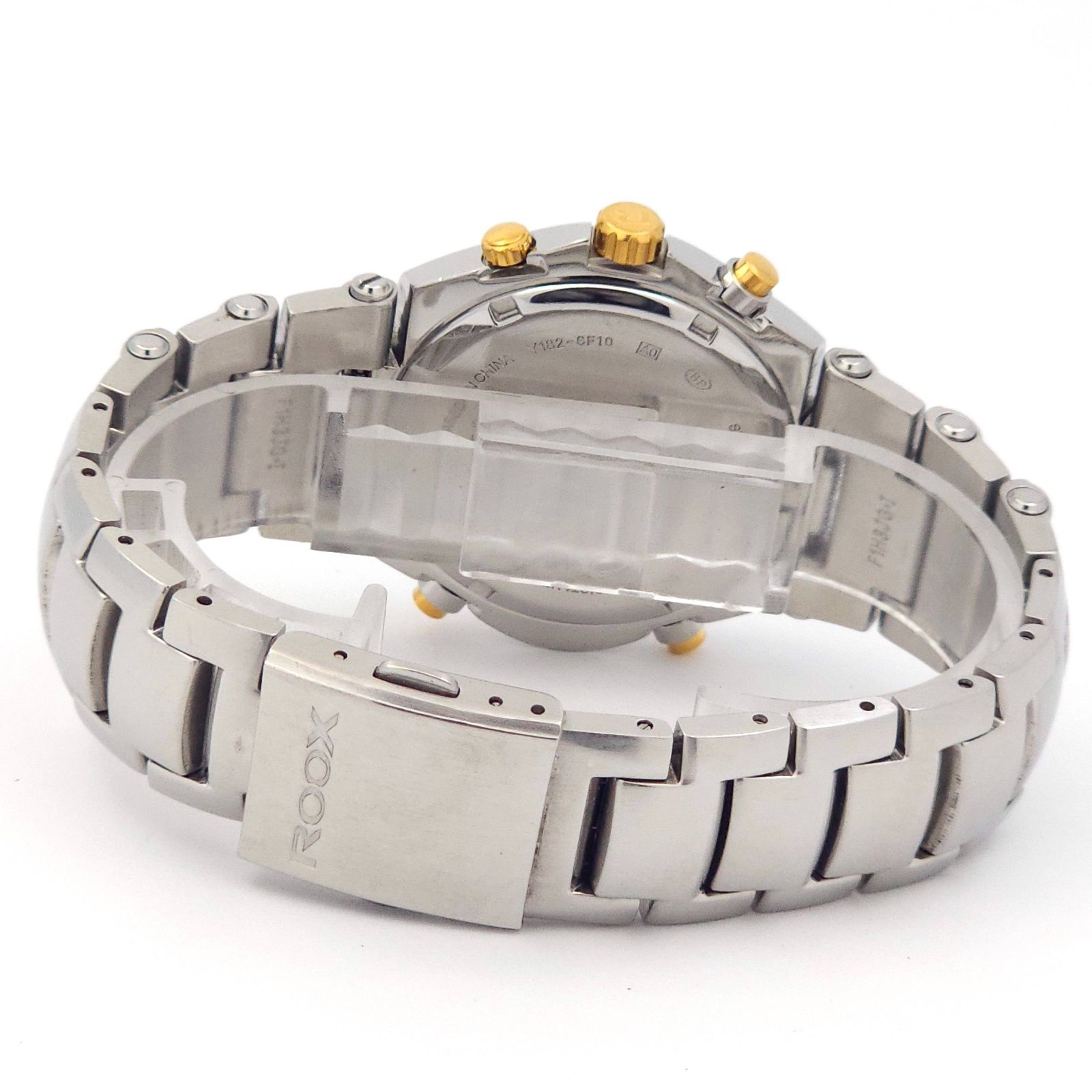 SEIKO セイコー アルバ ROOX クロノグラフ Y182-6F10 QZ 動作品 濃青
