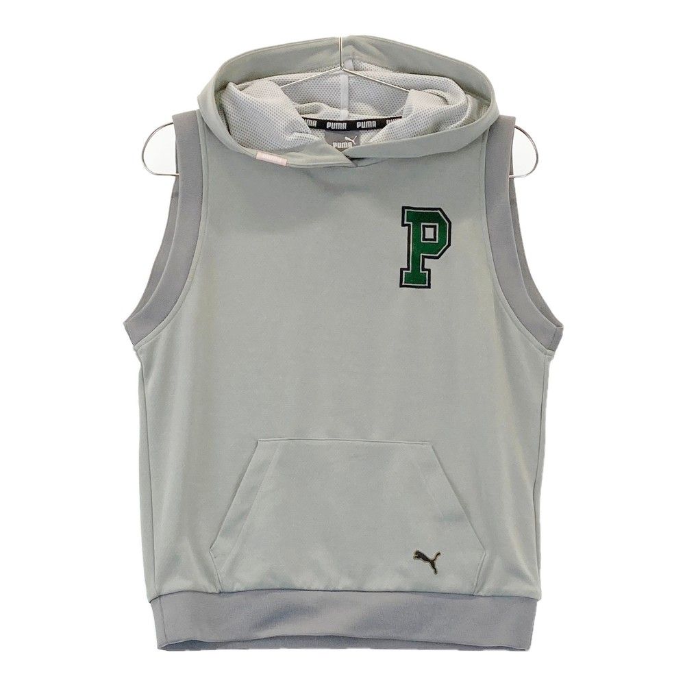 サイズ：M PUMA GOLF プーマゴルフ 2023年モデル フード付きベスト  グレー系 [240101306728] ゴルフウェア レディース ストスト