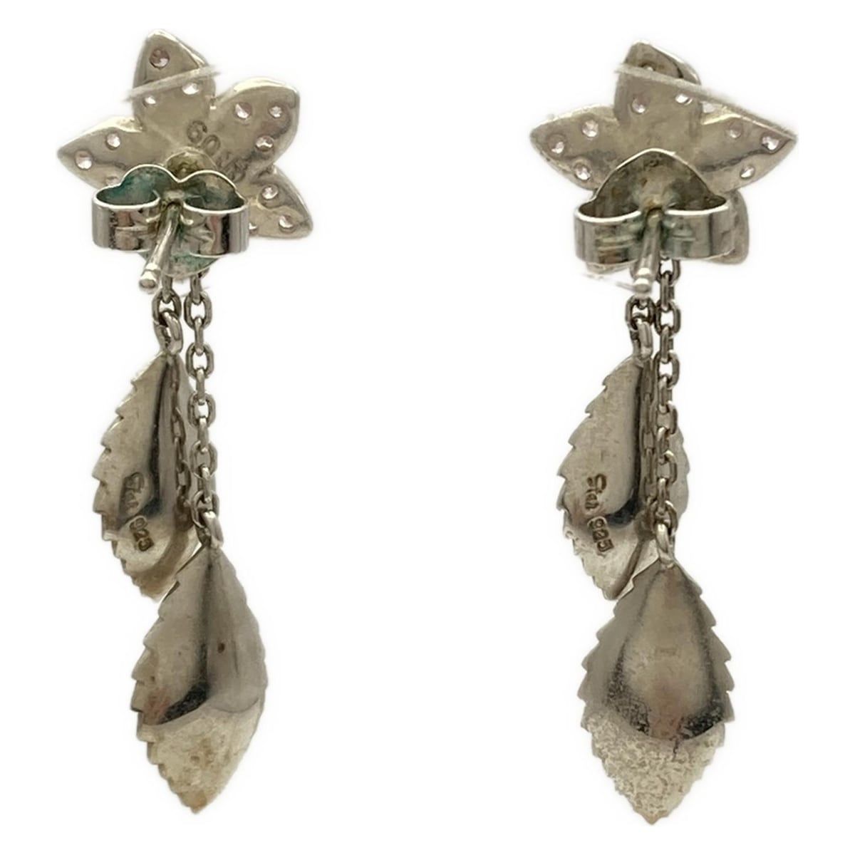 STAR JEWELRY(スタージュエリー) ピアス美品 - K18WG×シルバー