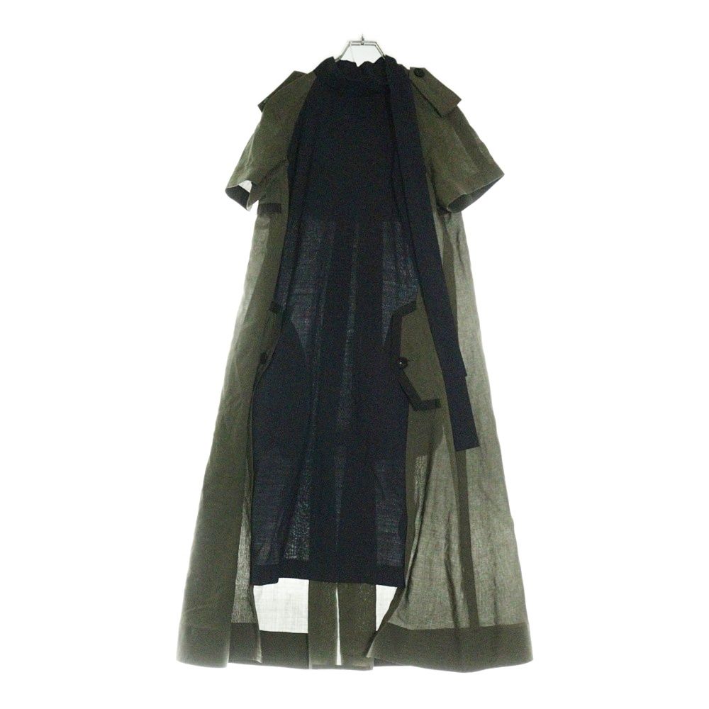 sacai 2020SS 総レースワンピース　カーキ sacai（サカイ）ワンピース カーキ サイズ:1(S位) レディース