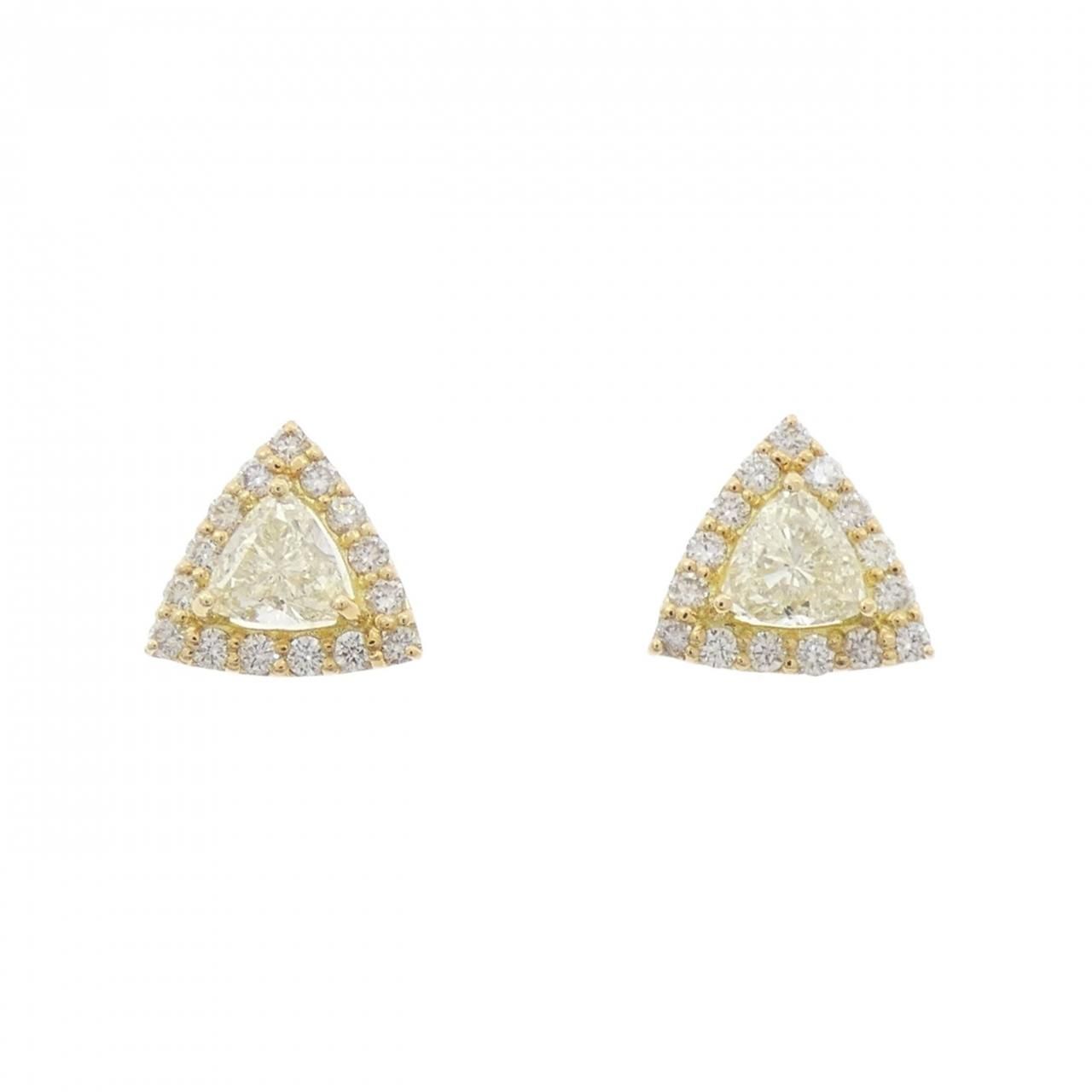 K18YG ダイヤモンド ピアス 0.60CT