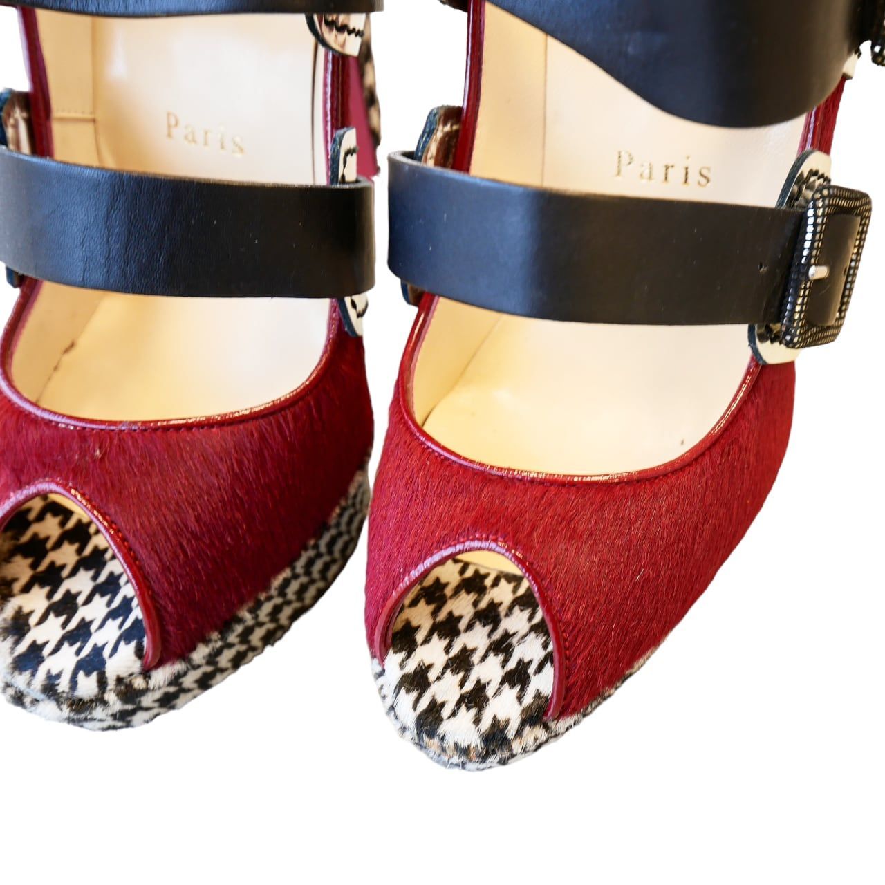 Christian Louboutin クリスチャンルブタン ハラコ ハイヒール サイズ 