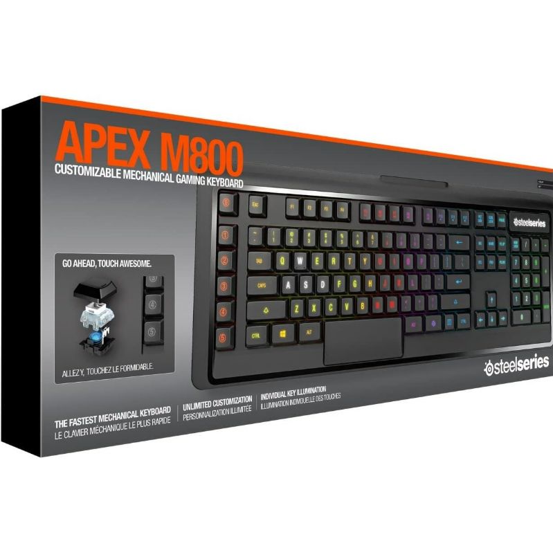アウトレット品 SteelSeries Apex M800 Mechanical Gaming Keyboard JP ゲーミングキーボード 64179 *2550