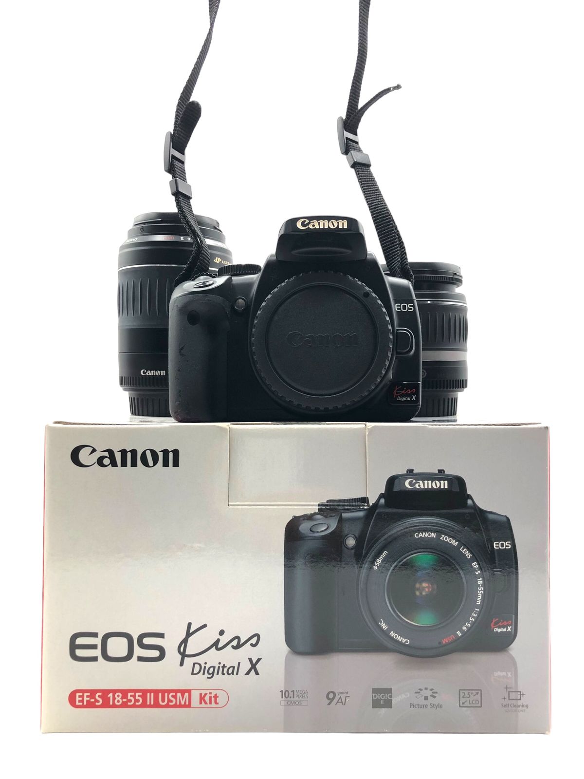 良品】Canon EOS Kiss Digital X 一眼レフ デジタルカメラ 望遠セット 