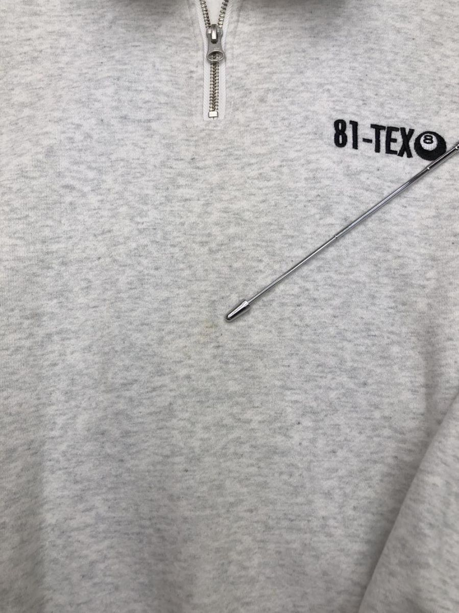81TEEZ ハイチーズ ハーフジップ スウェット グレー ◇□メンズ