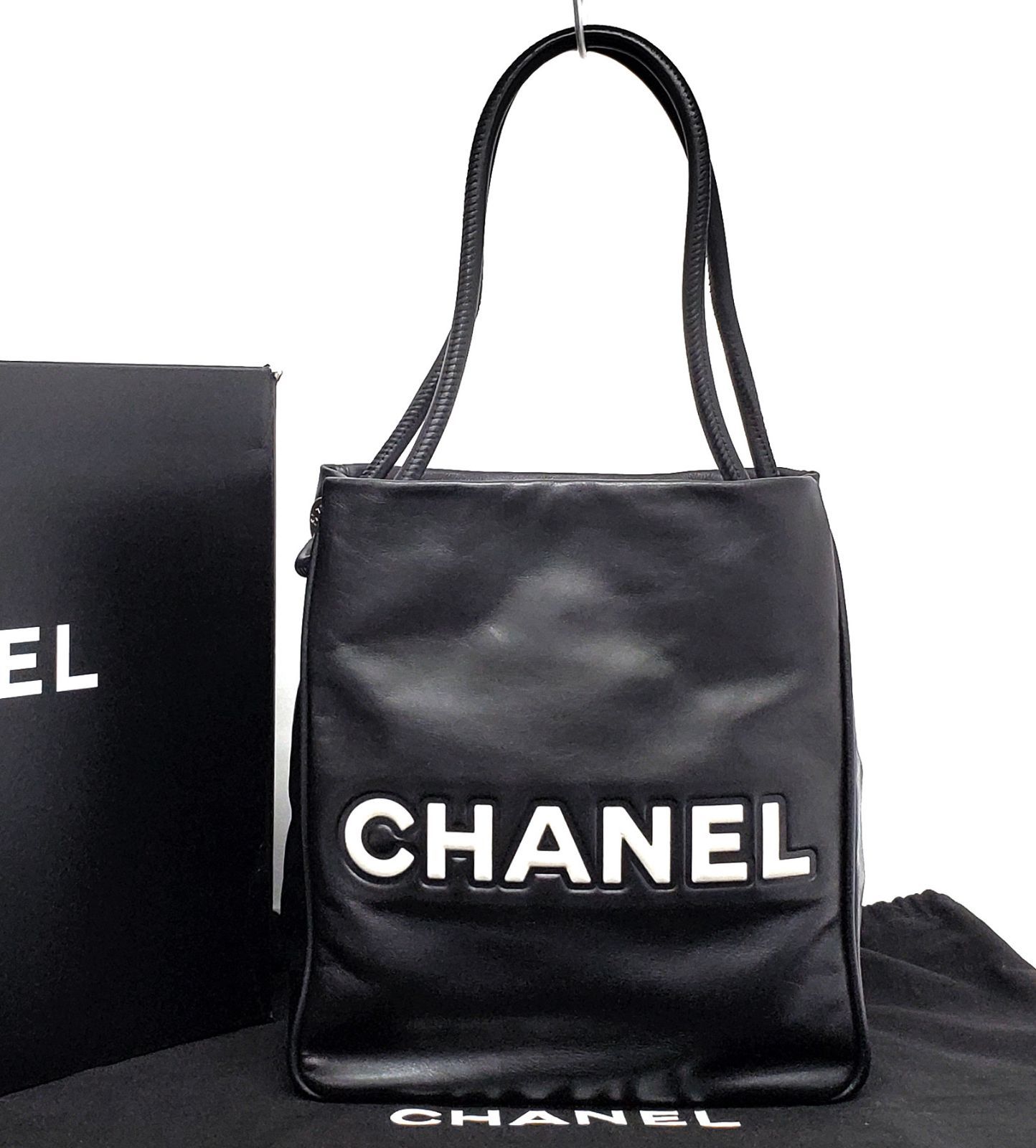 CHANELカメリアトートバック D2725◇未使用【シャネル】カメリア トートバッグ◇ラムスキン
