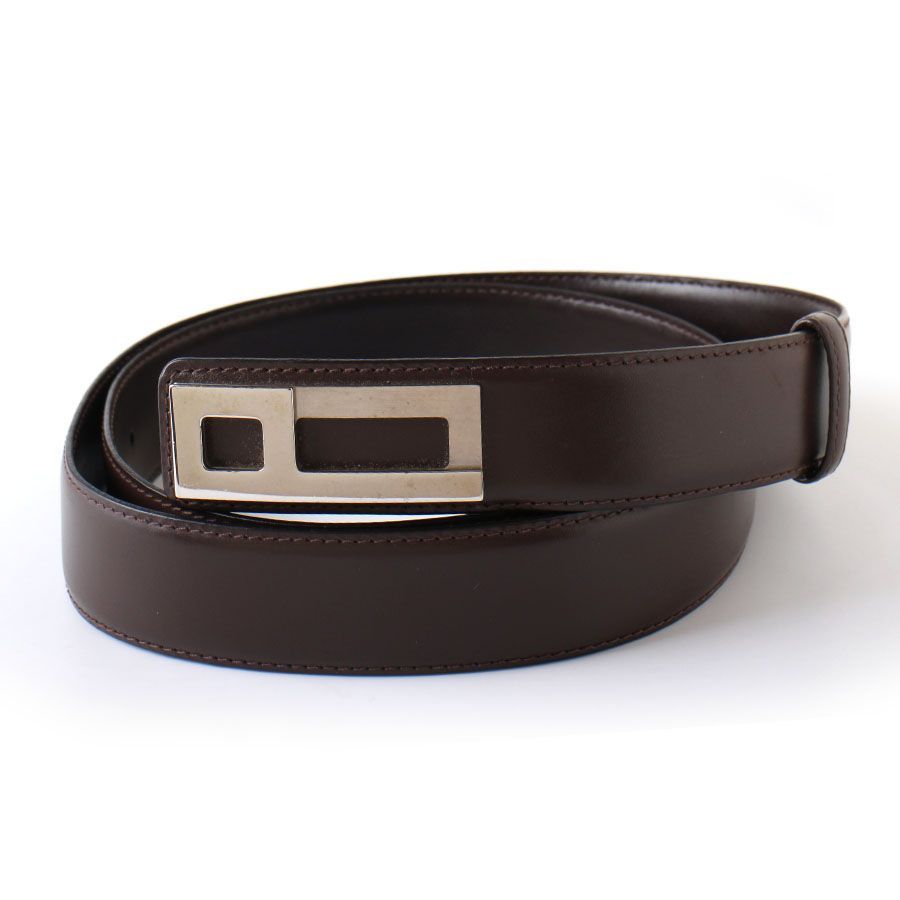MFG25054 美品 dunhill ダンヒル レザー ベルト メンズ ブラウン