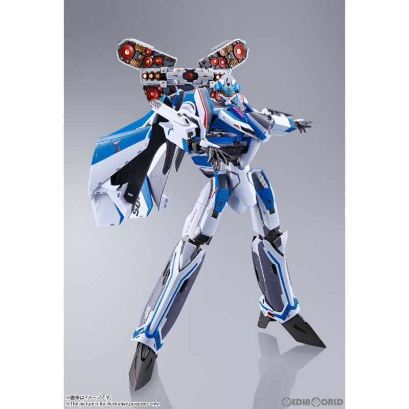 DX超合金 劇場版VF-31Jジークフリード(ハヤテ・インメルマン機)【フォールドプロジェクションユニット装備】 劇場版マクロスΔ(デルタ) 絶対LIVE!!!!!! 完成トイ バンダイスピリッツ