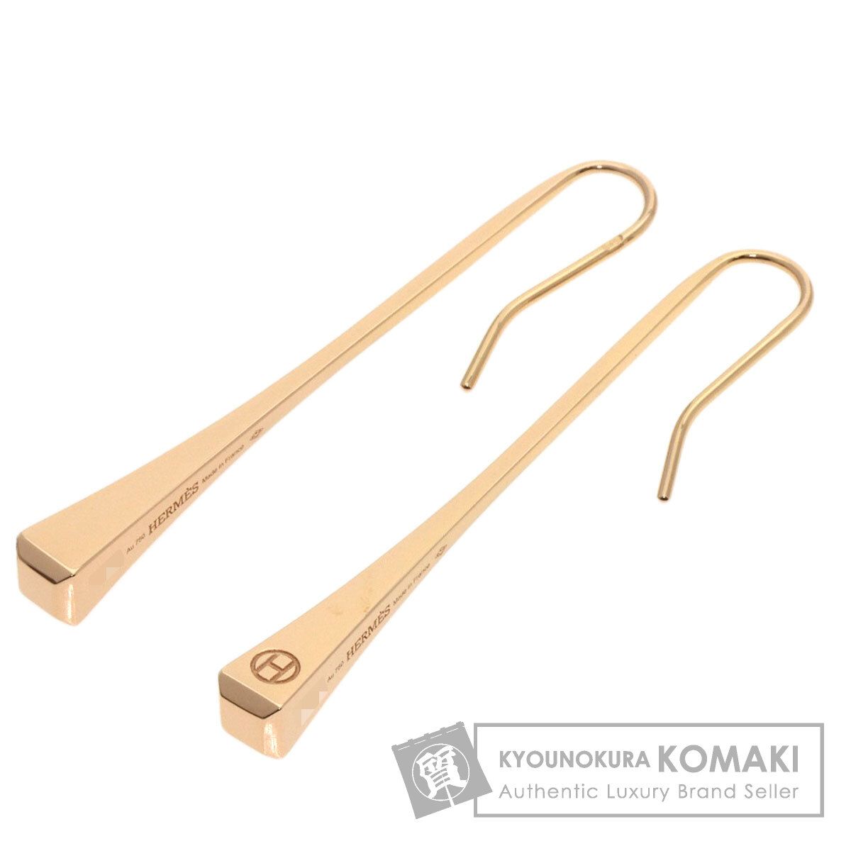 HERMES エルメス クルー ド フォルジュ ピアス K18PG レディース