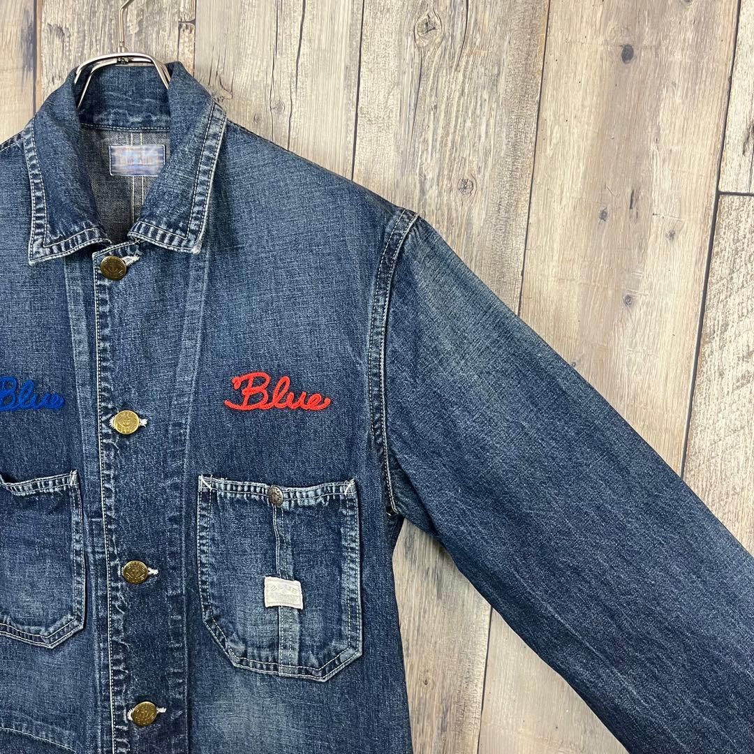 BLUE BLUE ブルーブルー 日本製 デニム カバーオール ジャケット 3