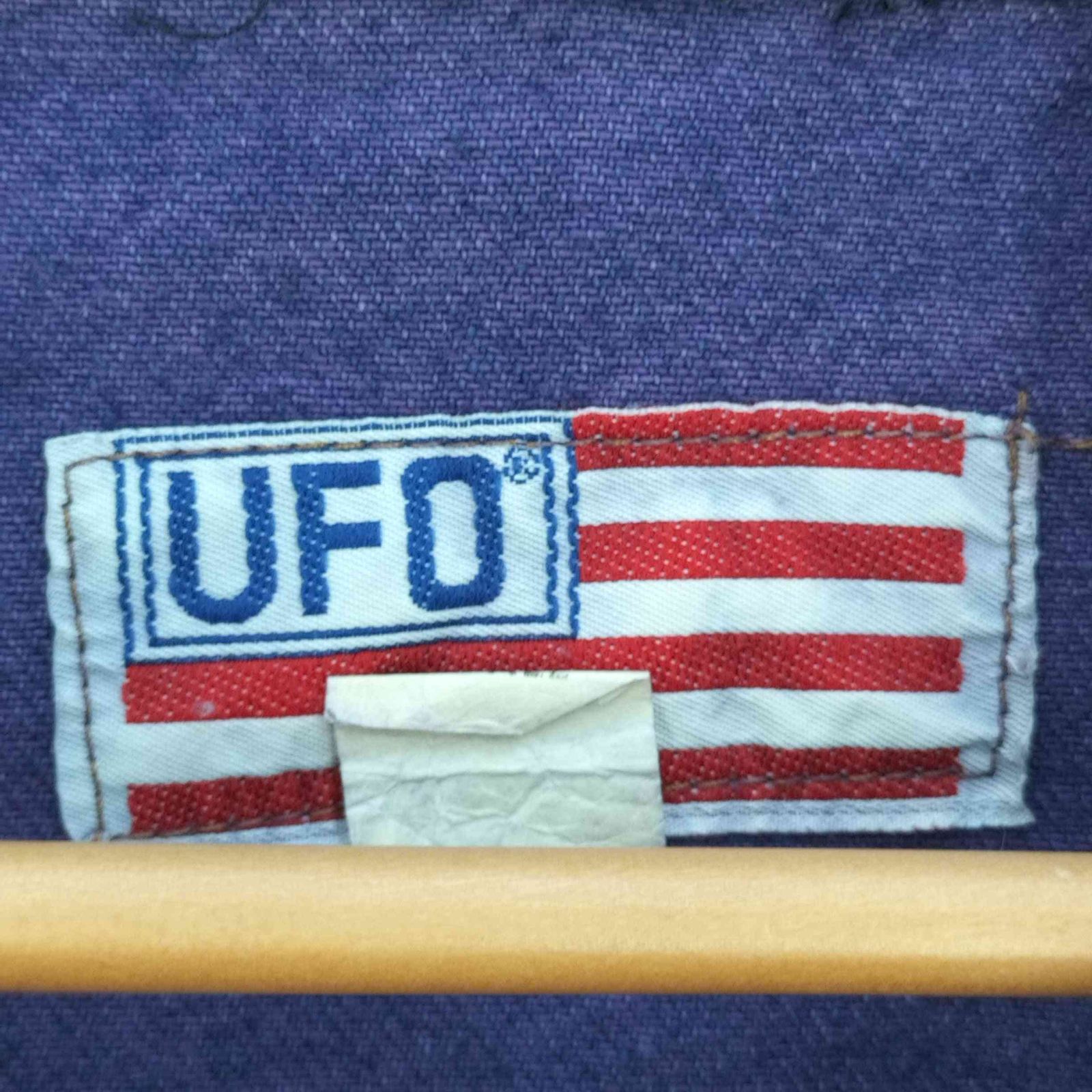 ユーフォー UFO 90s USA製 後染め デニム サルベージパーカー
