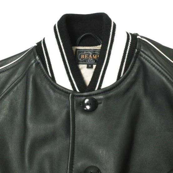 BEAMS PLUS ビームスプラス 22AW レザースポーツブルゾン 38-18
