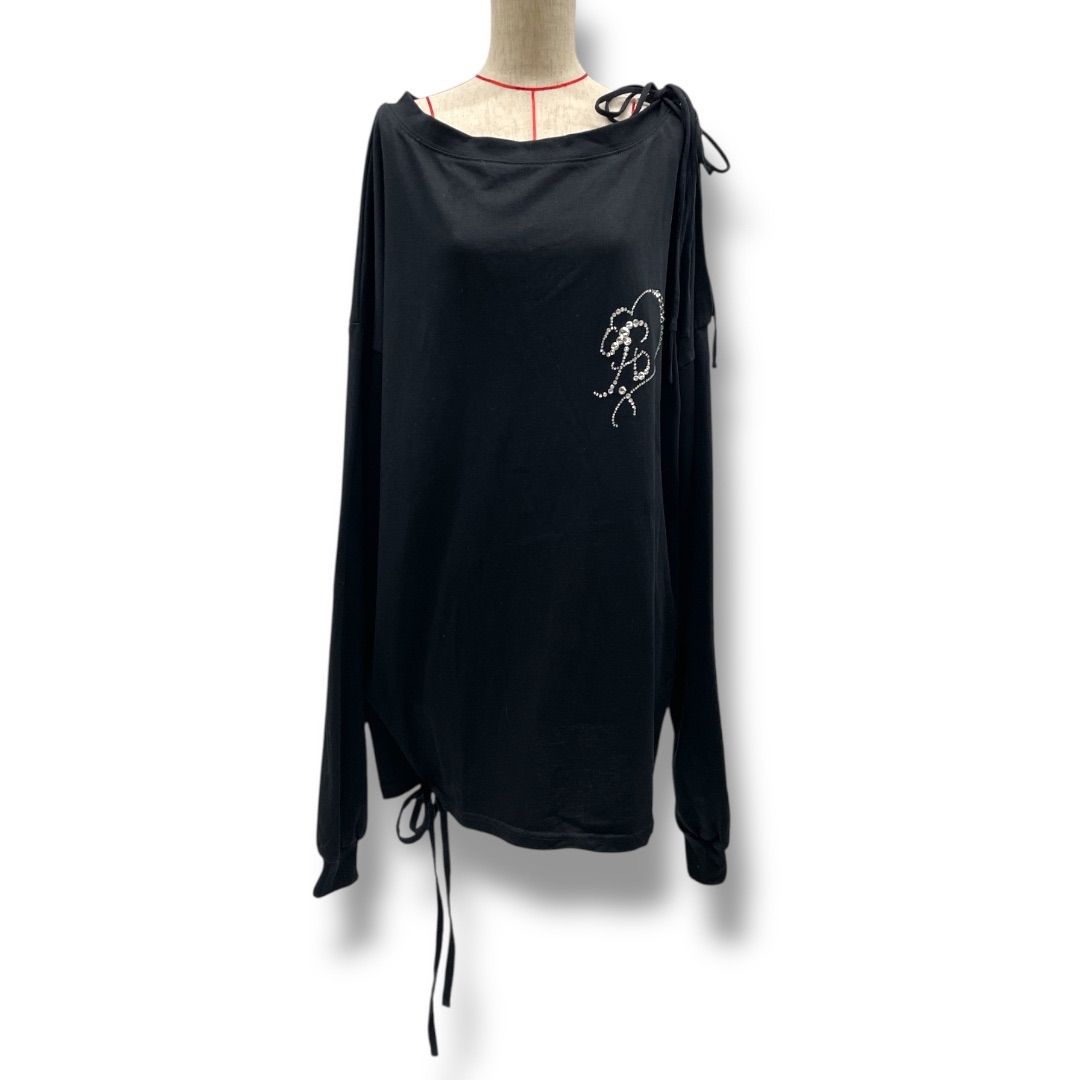 Fiction tokyo バッククロス ロンT ＆プリントロングスリーブTシャツ＜スモーキーピンク＞(S