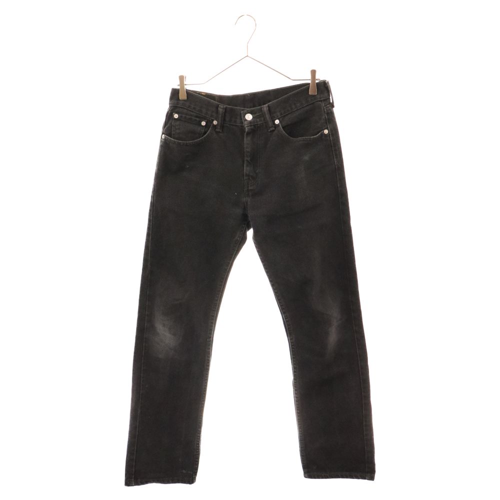 Levi's (リーバイス) 505 ストレート ブラック デニムパンツ PC9-00505
