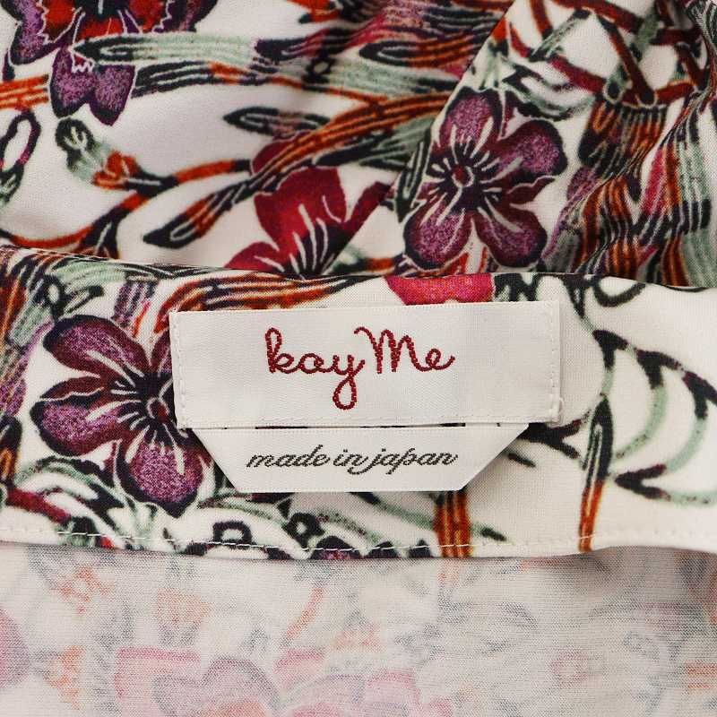 ケイミー kay me ワンピース ロング丈 半袖 花柄 9 ピンク