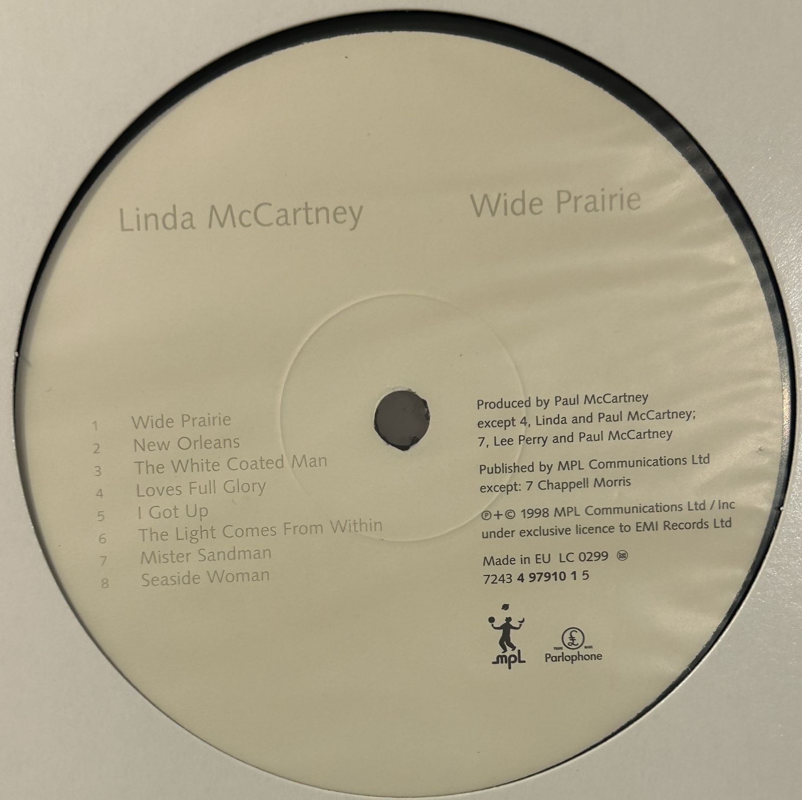 EUオリジナル盤レコード】Linda McCartney 「Wide Prairie