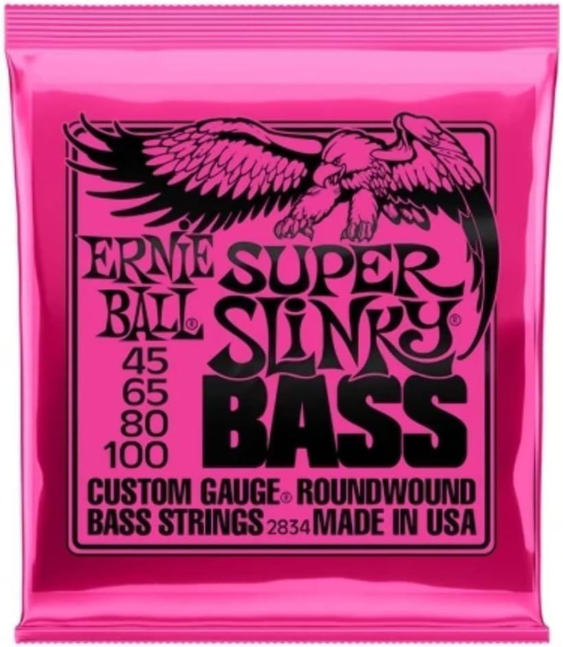 【正規品】【ベース弦】ERNIE BALL アーニーボール ベース弦 SUPER SLINKY BASS 2834 スーパー・スリンキー・ベース (45-100) EB 2834