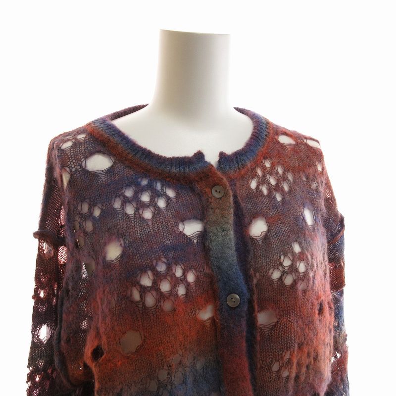 PERVERZE パーバーズ Wmns Holey Pattern Mohair Knit Cardigan PERVERZE パーバーズ Wmns Holey Pattern Mohair Knit Cardigan