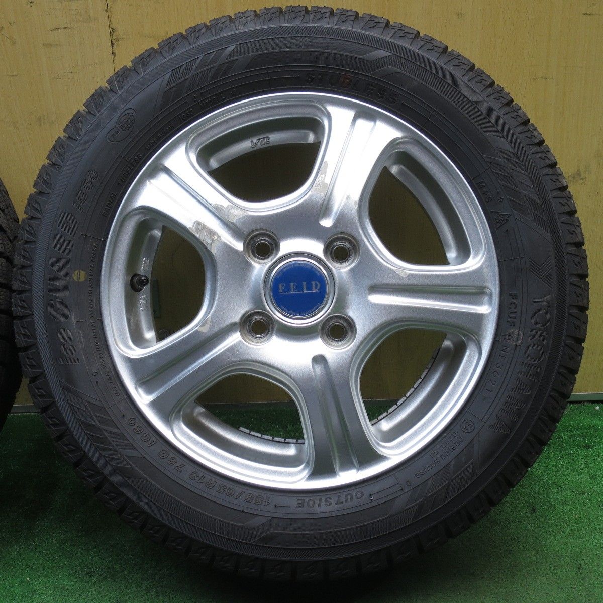 バリ溝！21年！9.5分☆スタッドレス 155/65R13 ヨコハマ アイスガード 