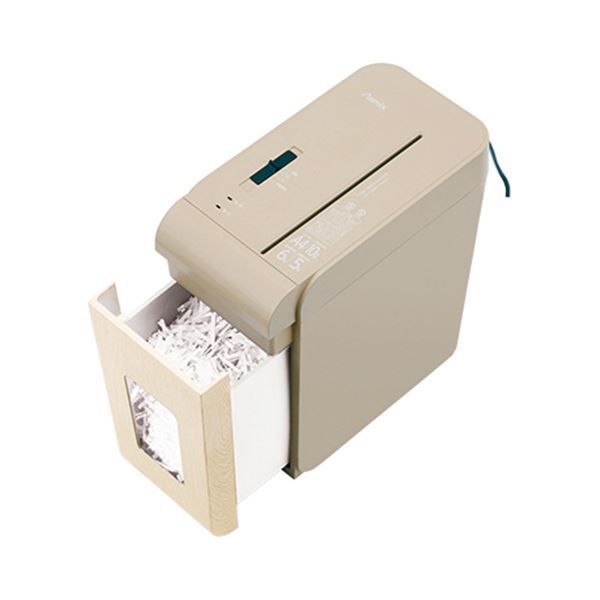 アスカ クロスカットシュレッダー A4木目調 SZK02WD 1台