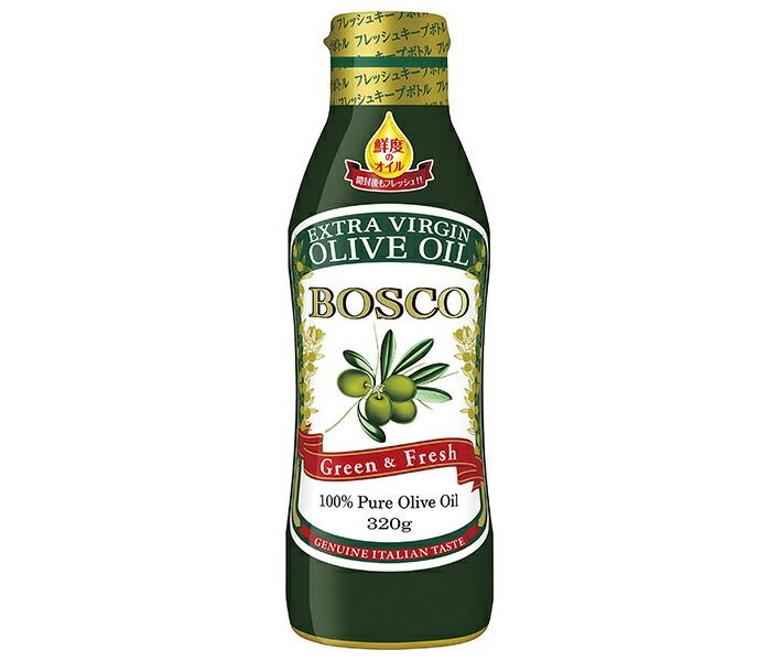 日清オイリオ BOSCO ボスコ エキストラバージンオリーブオイル 320g×8本入× 2ケース ｜ オリーブオイル 調味料 食用油