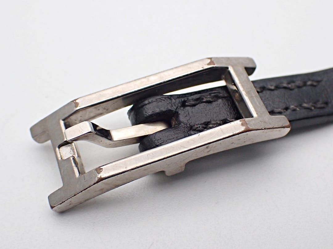 HERMES エルメス アピ3 ロング ブレスレット Lサイズ ブラックレザー I刻印 中古B【中古】【大信質舗】【質屋出店】管理番号：C-8925